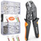 Preciva Kit di pinze per crimpare DuPont,comprendente 1350 connettori da 0,08-1mm² per connettori a pin JST PH/YH 2,0 mm, XH/C3-R 2,54 mm,JST/Molex IDE(5559)/ATX(5557) ecc