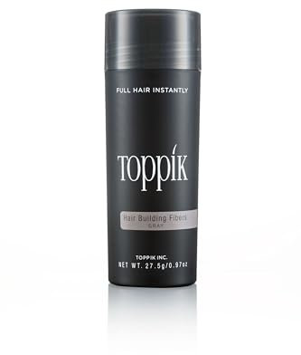 TOPPIK 27,5g Haarfasern Haarverdichter Streuhaar Schütthaar Grau