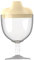 Baby Goblet Sippy Cup, Plastic Wine Sippy Cup No Spill Wine Sippy Cup with Lid Toddler Feeding Beverage Mug Milk Bottle for Kids Boys and Girls, Yellow
