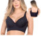 Women's Deep Cup Bra Hides Back Fat Shapewear Smooths Your Back and Underarms Full Back Coverage Push Up Sports Bra (M, Black)