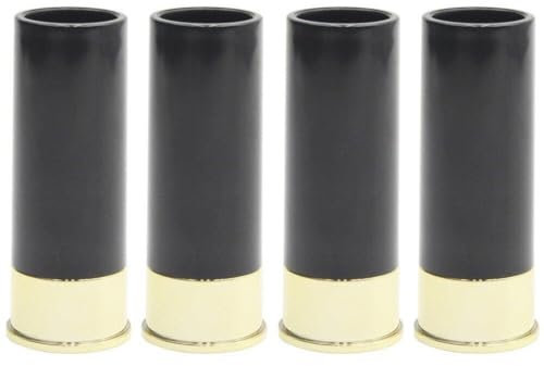 Lpitoy Set di Vetro a 12 Scatti da 4 a Forma di Proiettile Bicchiere di Bicchiere da Barrette per Bicchieri per Uomo Set Regalo di Lusso Set di Bicchieri da Tiro in Plastica