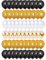 60 Stück Luftballons Schwarz Gold Weiß Ballons, Konfetti Luftballons, Latex Helium Luftballons für Junggesellinnenabschied Hochzeit Birthday Graduierung Party Dekoration