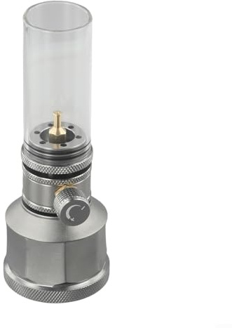 Gaslaterne für den Außenbereich, Aluminiumlegierung, Outdoor-Camping, Zeltlaterne, Kerzenlampe mit leerem Tank-Verlängerungsstab für Camping und Wandern (Gaslaterne mit Tank)