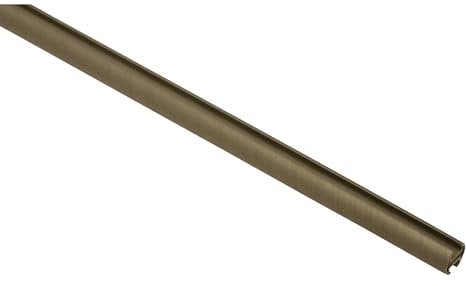 GARDINIA Gardinenstange Kira mit Innenlauf II, Ø 19 mm, Cappuccino, 200 cm