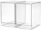 A-LuGei 2 Piezas Alto Apilables Organizador Cajones, Transparente Cajonera Plastico Organizador Cajones Baño, Caja De Almacenamiento Con Tapa Para Maquillaje Cosméticos Cocina Refrigerador Oficina