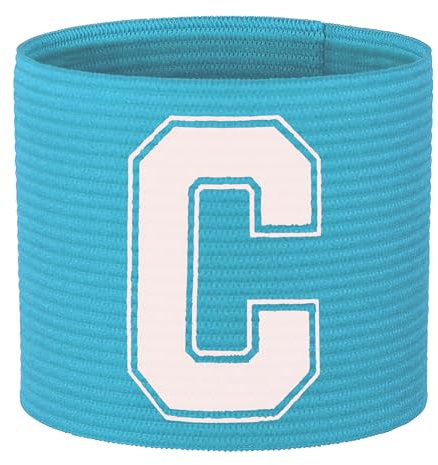55 Sport Kapitänsarmband für Erwachsene und Junioren, Himmelblau