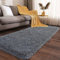 XUEDNGM Waschbarer Hochflor Teppich 120 x 140 cm Flauschig-Weiche, Weich, Pflegeleicht, Anti-Rutsch Unterseite Teppich Schlafzimmer Teppich Hochflor Wohnzimmer, Grau