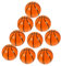 KOMBIUDA 12 Stück Geburtstagskuchendekorationen Basketball-backornamente Cupcake-topper Für Sportmotto-partys