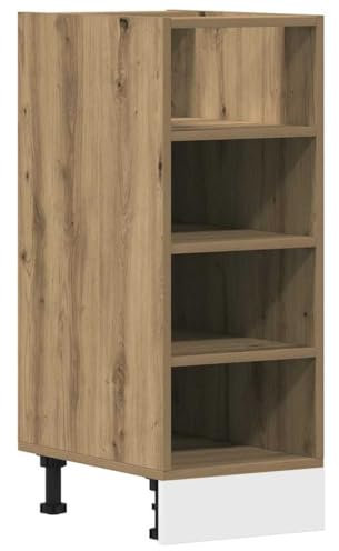 vidaXL Armoire de Plancher chêne Artisanal 30x44,5x81,5 cm, Armoire de Cuisine, Meuble de Cuisine, Meuble de Cuisine autoportant, Placard de Cuisine