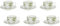 LA PORCELLANA BIANCA Coltivia Tazza Cappuccino tè Set 6 Pezzi 220ml Porcellana