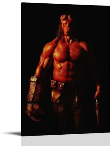 HFGPBVjk Hellboy 2019 Poster Dekorative Malerei Leinwand Wandkunst Wohnzimmer Poster Schlafzimmer Malerei 16x24inch(40x60cm)