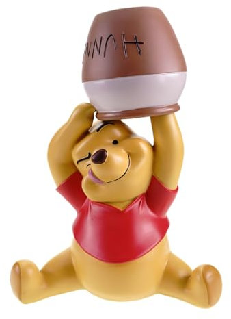 Christmas Inspirations Winnie the Pooh Garden Figurine 41.5 cm Decorative Polyresin Figure for Garden and Patio - Loving Disney Decoration with Honey Pot Idea for Disney Fans