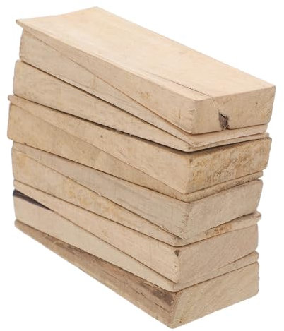 HEMOTON 10 Stück Möbelkeile Spaltkeil Axtgriffe Ersatz Hammergriff Keile Axtkeil Axtstiel Keil Holz Beige