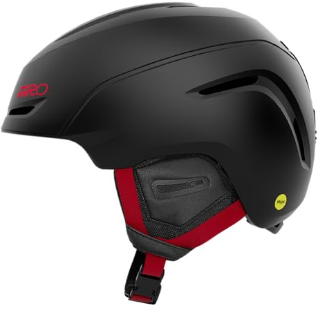 Giro Snow Neo MIPS Ski Helm Größe L | Skihelm Snowboard Helm Herren Damen, MIPS® Schutz, In-Mold Konstruktion, In Form Fit, Thermostat Control | Skihelm Wintersport Matte Red Fade (Rot-Verlauf)