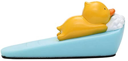 Cute Door Stopper, Cartoon Animal Door Stopper Decorative Wedge Plastic Funny Small Doorstop for Home Office Floor (Duck)