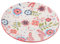 TOPPERFUN 1 Pieza Bandeja de pizza de vajilla de cerámica postre platos de aperitivo fruta plato de galletas bandeja de pizza de desayuno frutero placa de cerámica Plato de pizza Vistoso