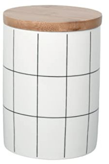PEPLAYTAL Tarro de Cerámica Hermético Redondo 1 Piezas Ecológico para Alimentos Dulces Cocina Diseño Vintage
