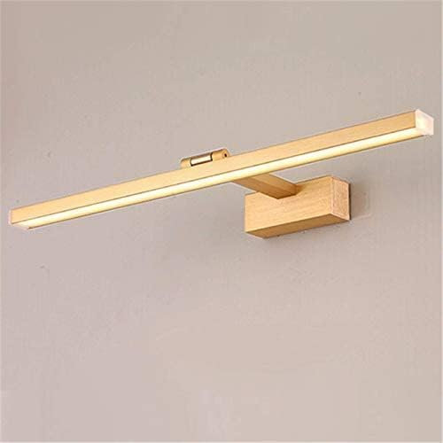 Lampada da Bagno Dimmerabile 3000-6000 Lampada da Toilette da Parete con Luce A LED Ip44 Specchio da Bagno Impermeabile in Acciaio Inossidabile Luce Frontale, Gold 60cm