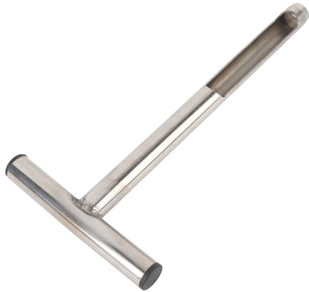 Aramox Edelstahl-Bodenprobenersonde 12 Zoll, Umfasst Wiederverwendbare Taschen, Ideal für Golfgolfplätze für Garten, T-Stil, Nicht Gehärtete, Trockene Böden, Pflanzenpflege, Rasen, Robuste TIPP