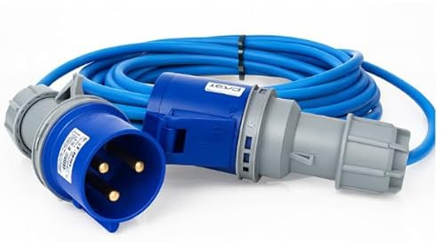 32A 3-Pin Single Phase Extension Lead 5m 240V IP44 Arctic Flex PVC 4.0mm² Heavy Duty Cable – PAT Tested 5 metre