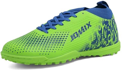 JOMIX Chaussures de Football Homme TF – Multicrampons pour Gazon Synthétique – Légères, Résistantes et Antidérapantes MOS250437 (Vert, 43)