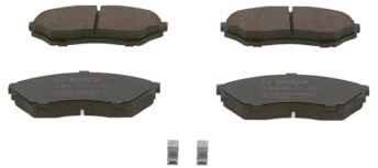 Bosch BP425 - Brake Pads Car Front Axle - Bosch Quality - Reduced Noise and Dust - ECE-R90 Certified - Copper-Free - 1 Set of 4 Pads