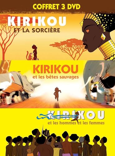Coffret trilogie kirikou : kirikou et la sorcière ; kirikou et les bêtes sauvages ; kirikou et les hommes et les femmes [FR Import]