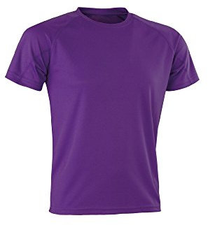Spiro Adults Unisex Impact Aircool Tee (XS) (Purple)