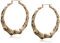 Guess Metal Hoops Damen Bambus Creolen Ohrringe Gold Einheitsgröße Metall, Einheitsgröße, Metall, No_Stone