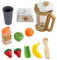KidKraft Ensemble Blender Smoothie Doré en Bois, Accessoire Cuisine Enfant, Kit de Ustensile Cuisine Électroménager, Accessoire pour Dinette, Jouet Enfant dès 3 Ans, 53537