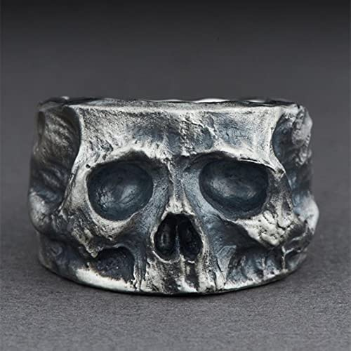 DAOMEI Gothic Black Men Skull Ring Ringe Für Männer Party Punk Biker Schmuck Geschenke Männlich