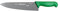Starrett Professional Chefs Knife - BKG301-10 Wide Triangular 10 (250mm) Ultra Sharp Kitchen Knife With Long Lasting Blade - Green Handle Stainless Steel Chopping Cooking Knife