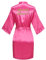 The Bund Satin-Bademäntel mit goldenem Glitzer für Hochzeit, Party, bereit für Brautjungfern, Rosa, Small