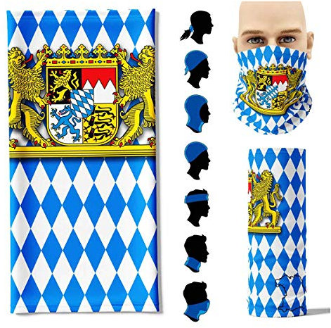 Stikkma Multifunktionstuch Bayern Flagge Face Pad+
