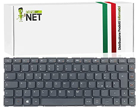 new net - Keyboards - Tastiera Italiana Compatibile con Notebook Lenovo U41 500-14IHW S41-75 S41-70 100S-14IBR[ Senza Frame - Layout ITA ]