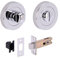 HANDLEZONE® Bathroom Toilet Door Thumb Turn and Release Deadbolt Kit - Polished Chrome - 76mm Bolt with 57mm Backset
