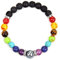 ARBM Chakra Armband Echte Steine,Krebs-Kristall-Armbänder Für Yoga-Perlen, Reiki, Natürliche Edelsteine, Armband Zur Meditation, Angstlinderung, Schmuckgeschenke Für Männer Und Frauen