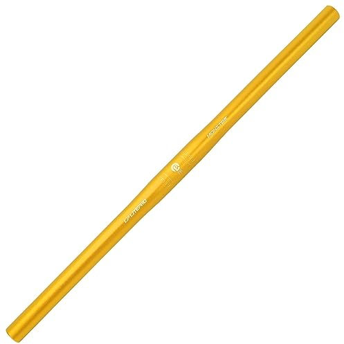 FukkeR Fahrrad Lenker 25.4mm Aus Aluminiumlegierung Mountainbike Lenkerstange Flat Bar 580mm Ultraleichter Fahrradlenker Für Rennrad MTB BMX DH XC AM FR (Color : Gold, Size : 580mm)