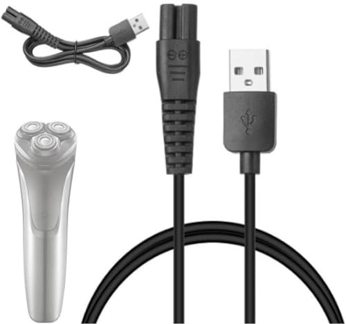 Electric Shaver USB Charger for Xiaomi Shaver, Replacement Charging Cable Shaver Trimmer Electric Razor USB Charging Power Cord Charger Adapter Compatible with Mijia MJTXD01SKS Shaver