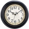 Plumeet Extra Große Wanduhr Klassisch 40.6cm, Ruhige Retro Wanduhr ohne Tickgeräusche für Wohnzimmer - Schlafzimmer - Batteriebetrieben (Schwarz)