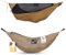 Fallschirmhängematte Pro - Braun | Hängematte Outdoor mit 325 x 170 cm mit integriertem Moskitonetz, Karabinern und Ridgeline für schnellen Aufbau | Original Ticket to the Moon seit 1996