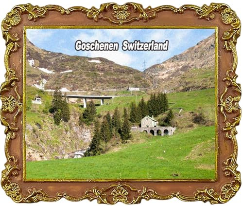 Goschenen Kühlschrankmagnete, Motiv: Schweiz, Touristen-Souvenir, Kühlschrankdekoration, Magnet