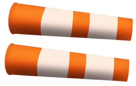 AWHAO 2 Bolsas de Manga de Viento para Exteriores, Mangas de Viento, indicador de Viento para escuelas con Tiras Reflectantes, 1.5 Metros