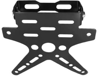 DUSHUO Number Plate Holder Motorcycle Rear License Plate Frame Motorbike Bracket Rack Scooter Adjusted Plate Holder