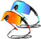 2 Stück Sonnenbrille Kinder Jugendliche Polarisierte UV400 Ultraviolette Schnelle Brille Fahrradbrille Teens Sportbrille Radfahren Sonnenbrillen für Jungen Mädchen 4-15 Jahre