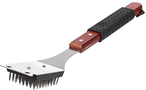 Hemobllo Spazzola Per La Pulizia Della Griglia Del Barbecue Spazzola Per Griglia In Acciaio Inossidabile Accessorio Per Barbecue Spazzola Per Griglia Per Griglia Esterna Spazzola Per
