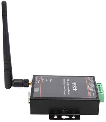 Sonew HF-2211 Serial Server RS232/RS422/ zu Wi-Fi/Ethernet, Virtueller Serieller Port, NTP-Funktion, AES/DES3-Sicherheitsverschlüsselung, Modbus, AP+STA