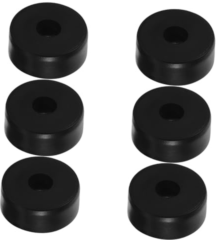 SHINEOFI 6pcs Rubber Speaker Foot Pads for Subwoofer Isolation and Vibration Reduction Non-slip Amplifier Decoupling Feet Compatible with Audio Equipment and Turntables for Home Audio