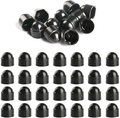 50 Stück M5 Schwarze Kunststoff-Abdeckkappen | Perfekt Für Schrauben Und Muttern in M5 – Ideal Für Maschinen, Möbel, Elektrik, Fahrzeuge Und DIY-Projekte.