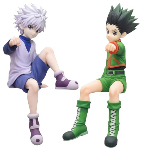 SZCIIRDM Killua Anime Figuren, Killua Figur, PVC Sitzendes Modell, Desktop Dekoration Skulptur, Schreibtisch Ornamente Kollektionen, Geschenke Fans